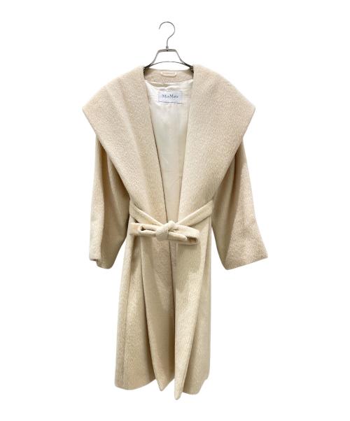 MaxMara（マックスマーラ）MaxMara (マックスマーラ) アルパカウールロングコート アイボリー サイズ:38の古着・服飾アイテム