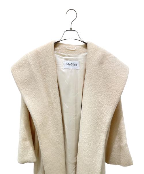 MaxMara（マックスマーラ）MaxMara (マックスマーラ) アルパカウールロングコート アイボリー サイズ:38の古着・服飾アイテム