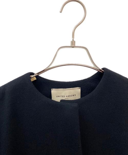 UNITED ARROWS（ユナイテッドアローズ）UNITED ARROWS (ユナイテッドアローズ) ショートケープコート ブラック サイズ:38の古着・服飾アイテム
