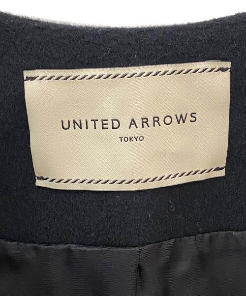 UNITED ARROWS（ユナイテッドアローズ）UNITED ARROWS (ユナイテッドアローズ) ショートケープコート ブラック サイズ:38の古着・服飾アイテム