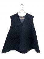 Heveヘイヴ）の古着「ツイードベスト」｜ネイビー