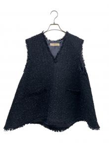 Heve（ヘイヴ）の古着「ツイードベスト」｜ネイビー