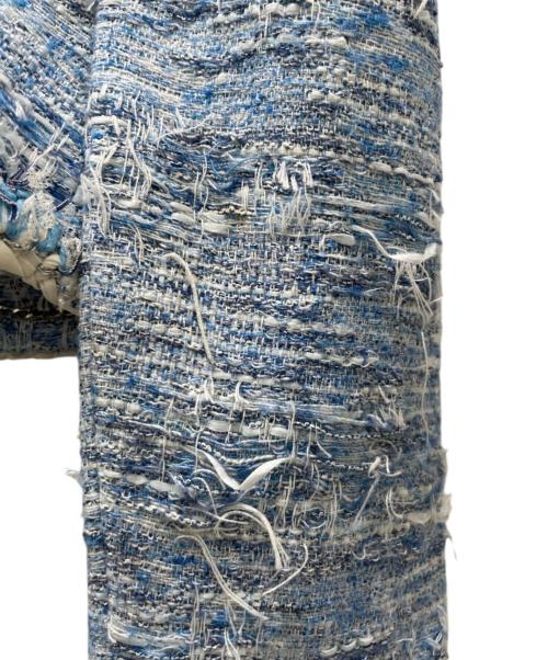 CHANEL（シャネル）CHANEL (シャネル) P50 ツイードジャケット スカイブルー サイズ:34の古着・服飾アイテム