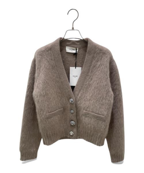 CELINE（セリーヌ）CELINE (セリーヌ) 24SS ニットカーディガン ブラウン サイズ:Sの古着・服飾アイテム