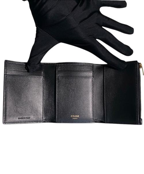 CELINE（セリーヌ）CELINE (セリーヌ) ファイン ストラップウォレット ニノ ブラックの古着・服飾アイテム