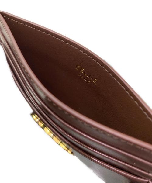 CELINE（セリーヌ）CELINE (セリーヌ) トリオンフ カードホルダー ブラウンの古着・服飾アイテム