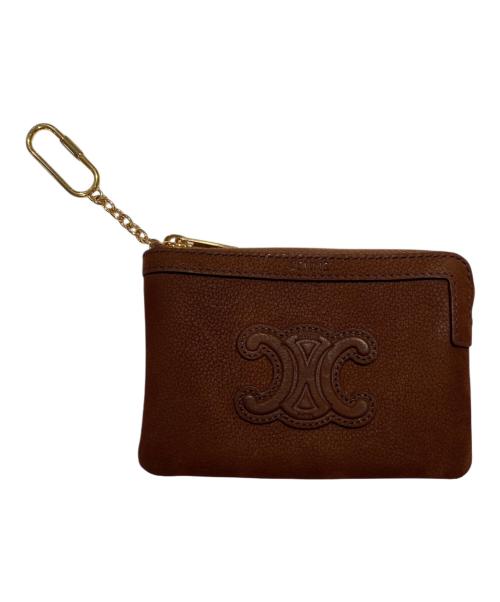 CELINE（セリーヌ）CELINE (セリーヌ) コインパースキュイルトリオンフ ブラウンの古着・服飾アイテム