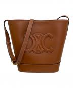 CELINEセリーヌ）の古着「スモールバケットキュイルトリオンフ」｜ブラウン