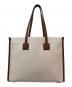 BURBERRY (バーバリー) スモール フレヤトート ブラウン×クリーム：88000円