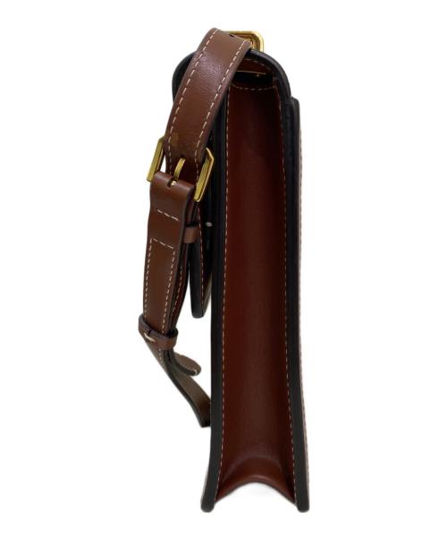 BURBERRY（バーバリー）BURBERRY (バーバリー) ロビンバッグ ブラウン×クリームの古着・服飾アイテム