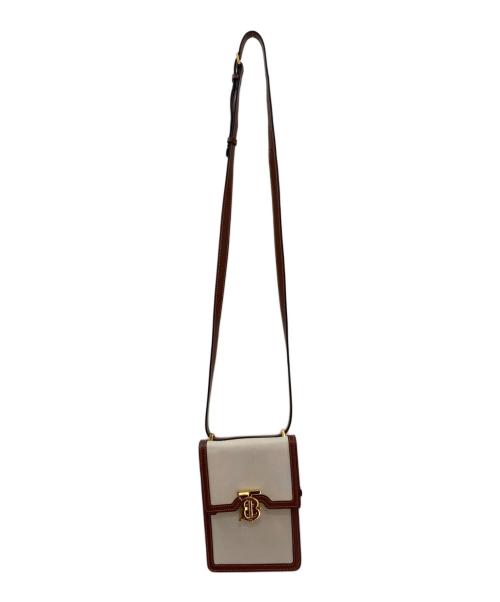 BURBERRY（バーバリー）BURBERRY (バーバリー) ロビンバッグ ブラウン×クリームの古着・服飾アイテム