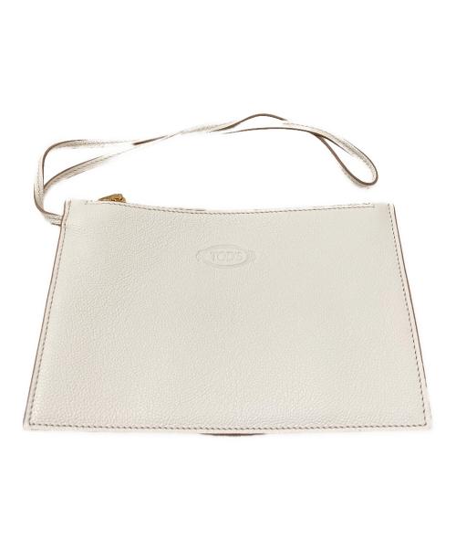 TOD'S（トッズ）TOD'S (トッズ) T TIMELESS トートバッグ ホワイトの古着・服飾アイテム