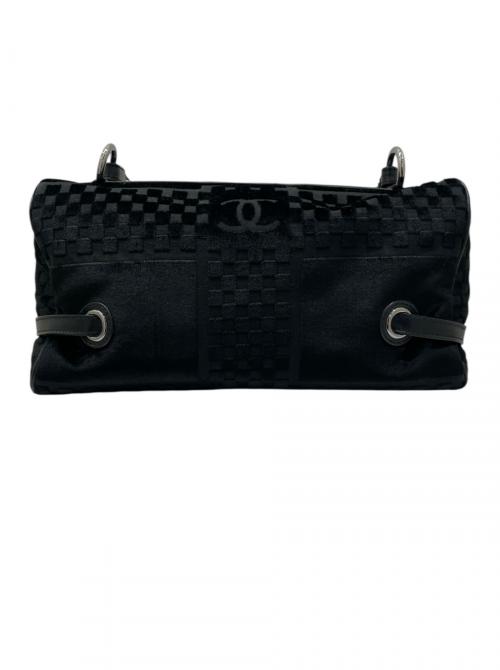 CHANEL（シャネル）CHANEL (シャネル) ベロアトートバッグ ブラックの古着・服飾アイテム