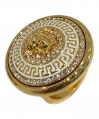 VERSACEヴェルサーチェ）の古着「メデューサクリスタルリング」｜ゴールド