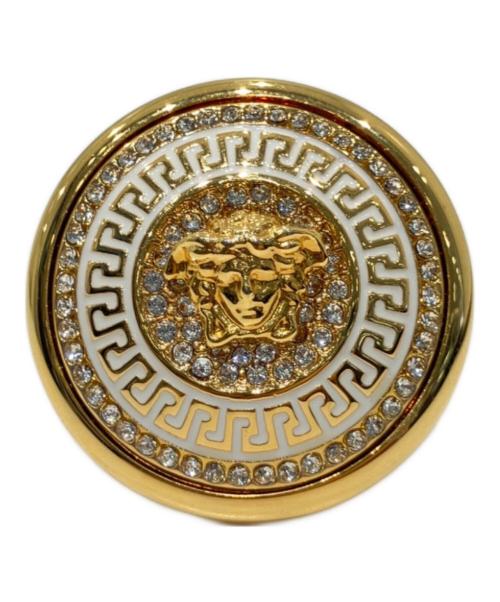 VERSACE（ヴェルサーチェ）VERSACE (ヴェルサーチェ) メデューサクリスタルリング ゴールド サイズ:-の古着・服飾アイテム