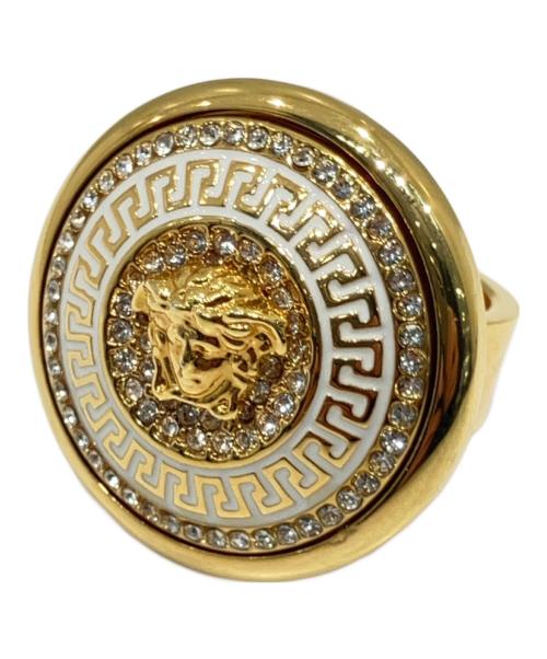 VERSACE（ヴェルサーチェ）VERSACE (ヴェルサーチェ) メデューサクリスタルリング ゴールド サイズ:-の古着・服飾アイテム