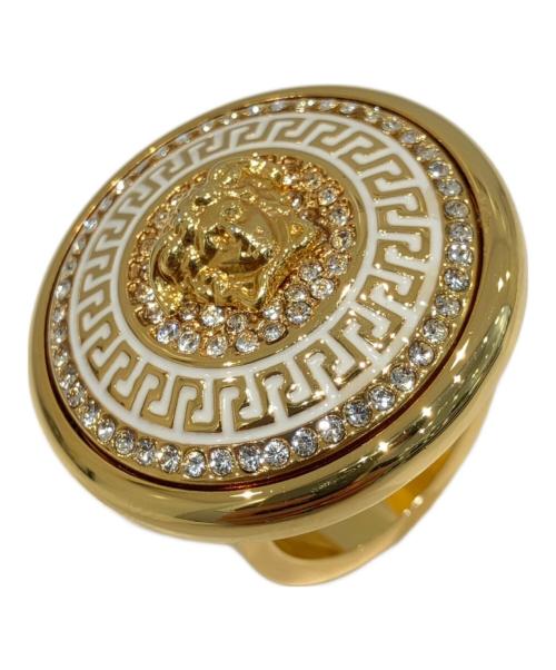 VERSACE（ヴェルサーチェ）VERSACE (ヴェルサーチェ) メデューサクリスタルリング ゴールド サイズ:-の古着・服飾アイテム