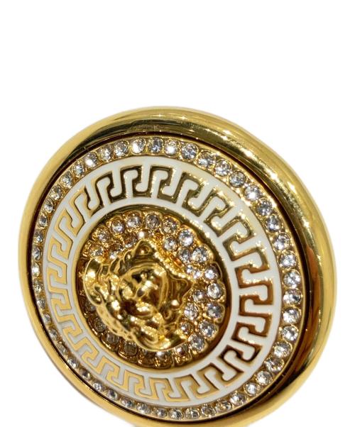 VERSACE（ヴェルサーチェ）VERSACE (ヴェルサーチェ) メデューサクリスタルリング ゴールド サイズ:-の古着・服飾アイテム