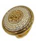 VERSACE（ヴェルサーチェ）の古着「メデューサクリスタルリング」｜ゴールド