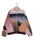 SUPREMEシュプリーム）の古着「Geo Velour Track Jacket」｜ピンク×パープル