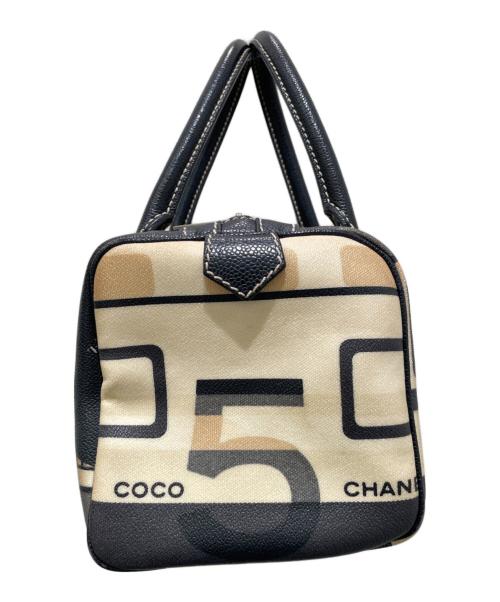 CHANEL（シャネル）CHANEL (シャネル) ミニボストンバッグ イエロー×ブラック サイズ:ミニの古着・服飾アイテム