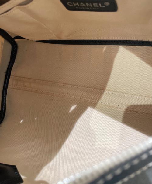 CHANEL（シャネル）CHANEL (シャネル) ミニボストンバッグ イエロー×ブラック サイズ:ミニの古着・服飾アイテム