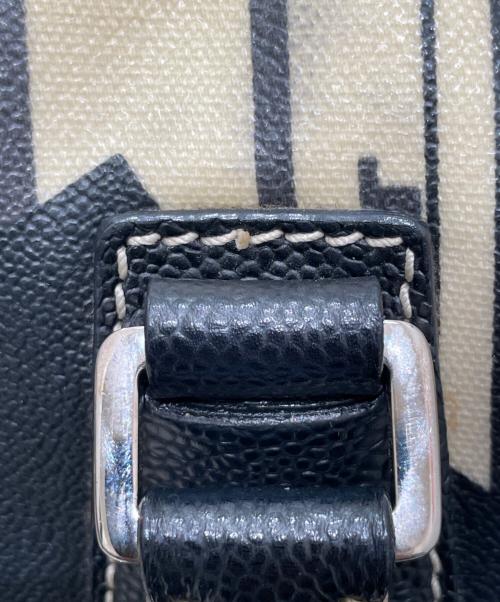 CHANEL（シャネル）CHANEL (シャネル) ミニボストンバッグ イエロー×ブラック サイズ:ミニの古着・服飾アイテム