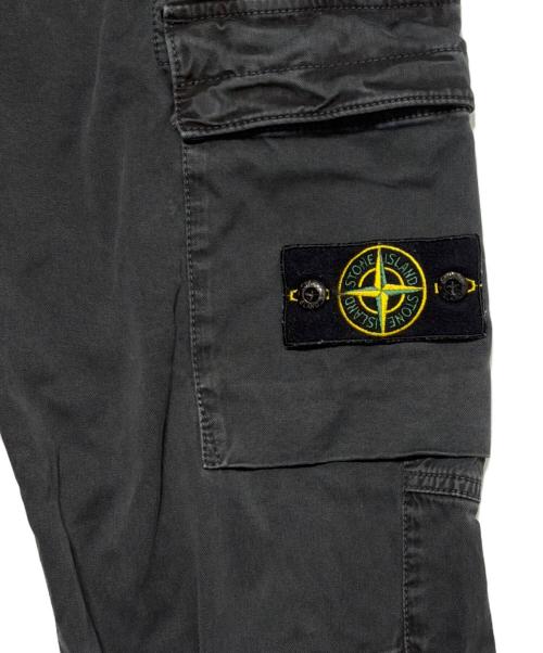 STONE ISLAND（ストーンアイランド）STONE ISLAND (ストーンアイランド) カーゴパンツ ブラック サイズ:Ｗ31の古着・服飾アイテム