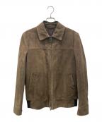 ERMENEGILDO ZEGNAエルメネジルド・ゼニア）の古着「スウェードボンバージャケット」｜カーキ