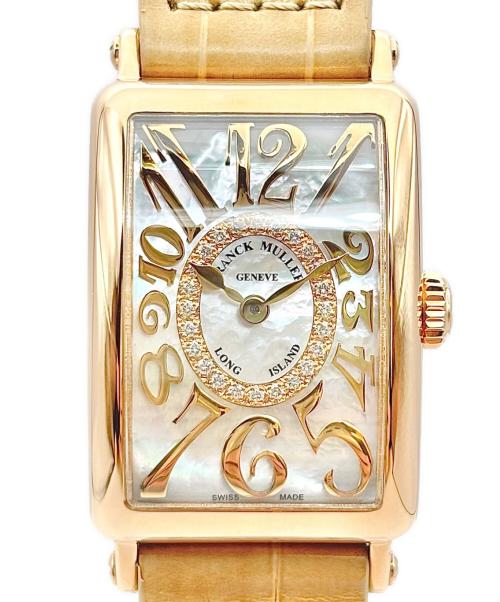FRANCK MULLER（フランクミュラー）ランクミュラー ロングアイランド ホワイトシェル インデックスダイヤ/Long Island White Mother of Pearl Dial Diamond Index/902 QZ REL MOP CD 1R/白蝶貝文字盤/K18Pの古着・服飾アイテム