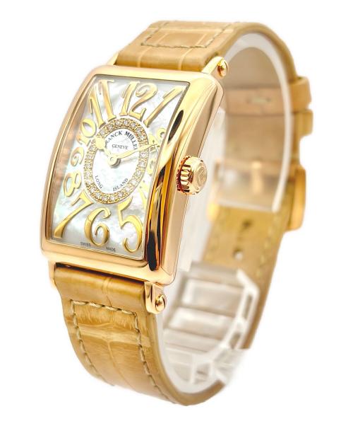 FRANCK MULLER（フランクミュラー）ランクミュラー ロングアイランド ホワイトシェル インデックスダイヤ/Long Island White Mother of Pearl Dial Diamond Index/902 QZ REL MOP CD 1R/白蝶貝文字盤/K18Pの古着・服飾アイテム