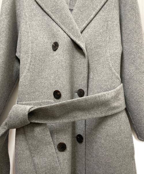 HERMES（エルメス）HERMES (エルメス) カシミヤダブルフェイスコート グレー サイズ:34の古着・服飾アイテム