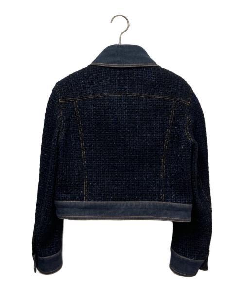 CHANEL（シャネル）CHANEL (シャネル) デニムココマークボタンジャケット ネイビー サイズ:38の古着・服飾アイテム