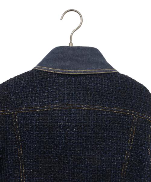 CHANEL（シャネル）CHANEL (シャネル) デニムココマークボタンジャケット ネイビー サイズ:38の古着・服飾アイテム