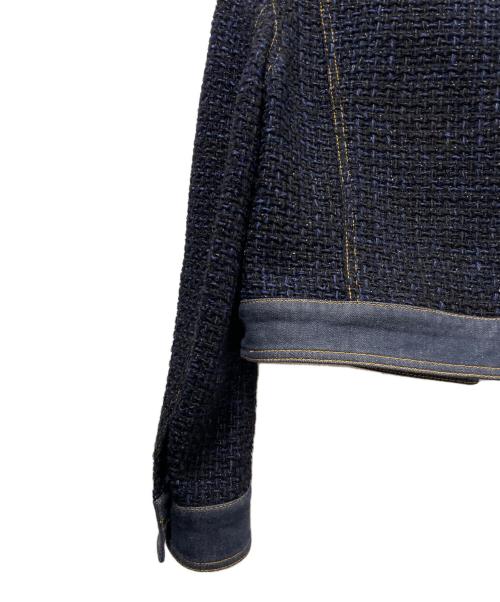 CHANEL（シャネル）CHANEL (シャネル) デニムココマークボタンジャケット ネイビー サイズ:38の古着・服飾アイテム