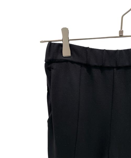 YORI（ヨリ）YORI (ヨリ) ぬくぬくフロントスリットレギパン ブラック サイズ:38の古着・服飾アイテム