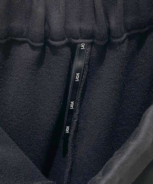 YORI（ヨリ）YORI (ヨリ) ぬくぬくフロントスリットレギパン ブラック サイズ:38の古着・服飾アイテム