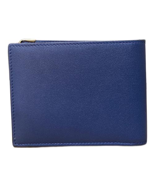 Cartier（カルティエ）Cartier (カルティエ) マスト ドゥ カルティエ 二つ折りウォレット ネイビー 未使用品の古着・服飾アイテム