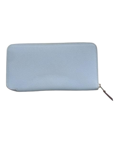 HERMES（エルメス）HERMES (エルメス) Y刻印　アザップロングシルクイン長財布 ブルーブリュムの古着・服飾アイテム