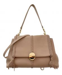 Chloe（クロエ）の古着「PENELOPEミディアム ソフト ショルダーバッグ」｜ベージュ