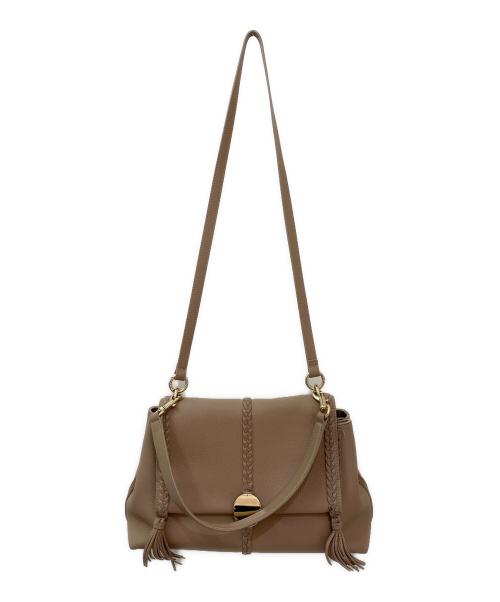Chloe（クロエ）Chloe (クロエ) PENELOPEミディアム ソフト ショルダーバッグ ベージュの古着・服飾アイテム