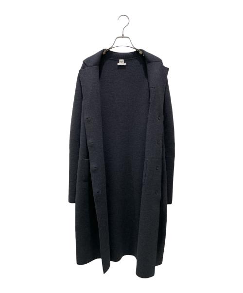 HERMES（エルメス）HERMES (エルメス) ニットコート グレー サイズ:34の古着・服飾アイテム