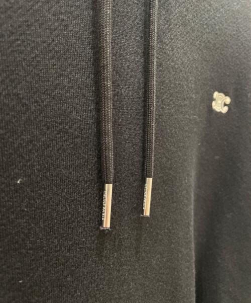 CELINE（セリーヌ）CELINE (セリーヌ) トリオンフルーズフーディ ブラック サイズ:Sの古着・服飾アイテム