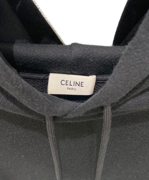CELINE（セリーヌ）CELINE (セリーヌ) トリオンフルーズフーディ ブラック サイズ:Sの古着・服飾アイテム