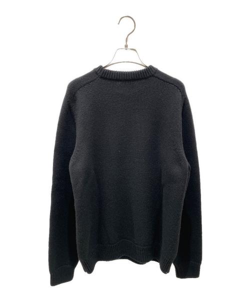 CELINE（セリーヌ）CELINE (セリーヌ) トリオンフクルーネックセーター ブラック サイズ:Mの古着・服飾アイテム