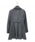 BURBERRY BLUE LABEL (バーバリーロンドンブルーレーベル) ウールフリルデザインコート ライトグレー サイズ:36：38000円