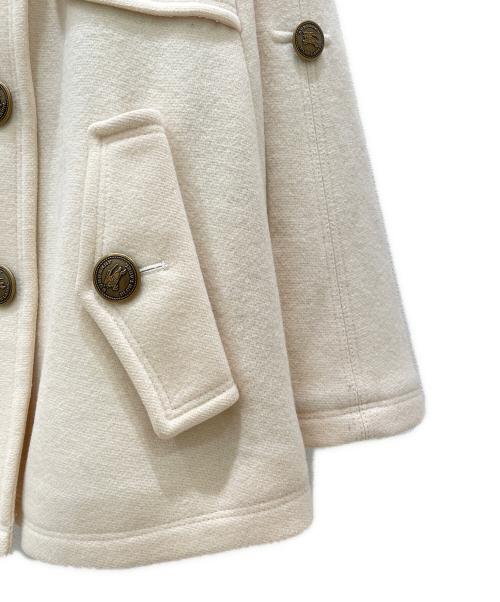 BURBERRY BLUE LABEL（バーバリー ブルー レーベル）BURBERRY BLUE LABEL (バーバリーロンドンブルーレーベル) ポンチョコート アイボリー サイズ:38の古着・服飾アイテム