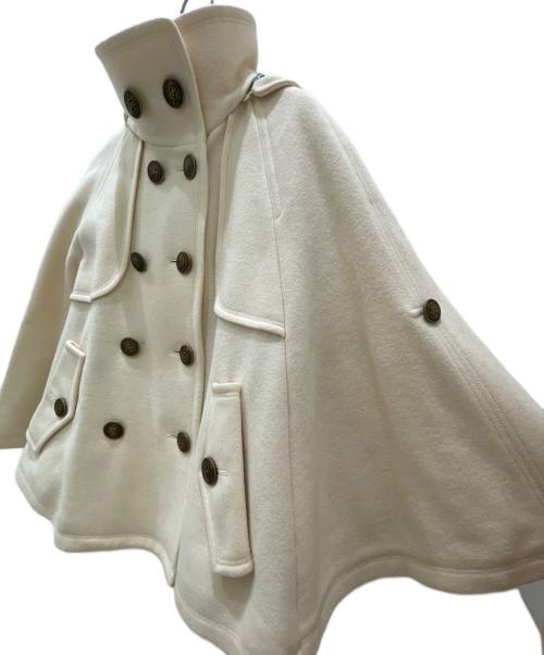 BURBERRY BLUE LABEL（バーバリー ブルー レーベル）BURBERRY BLUE LABEL (バーバリーロンドンブルーレーベル) ポンチョコート アイボリー サイズ:38の古着・服飾アイテム