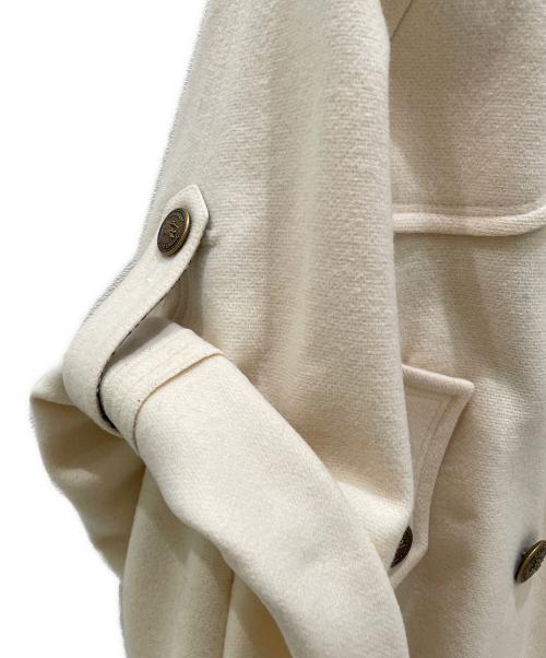 BURBERRY BLUE LABEL（バーバリー ブルー レーベル）BURBERRY BLUE LABEL (バーバリーロンドンブルーレーベル) ポンチョコート アイボリー サイズ:38の古着・服飾アイテム