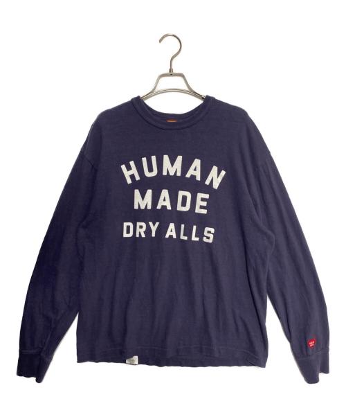 HUMAN MADE（ヒューマンメイド）HUMAN MADE (ヒューマンメイド) 23SS GRAPHIC L/S T-SHIRT DRAYLLS ネイビー サイズ:XLの古着・服飾アイテム